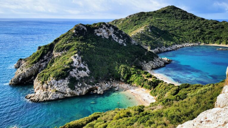 Turquoise cove on a Greek island